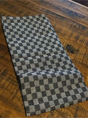 Checkered Black & Gray kitchen towel